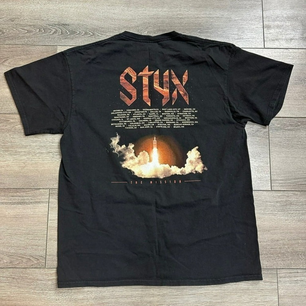 Styx T Shirt The Mission Tour Concert